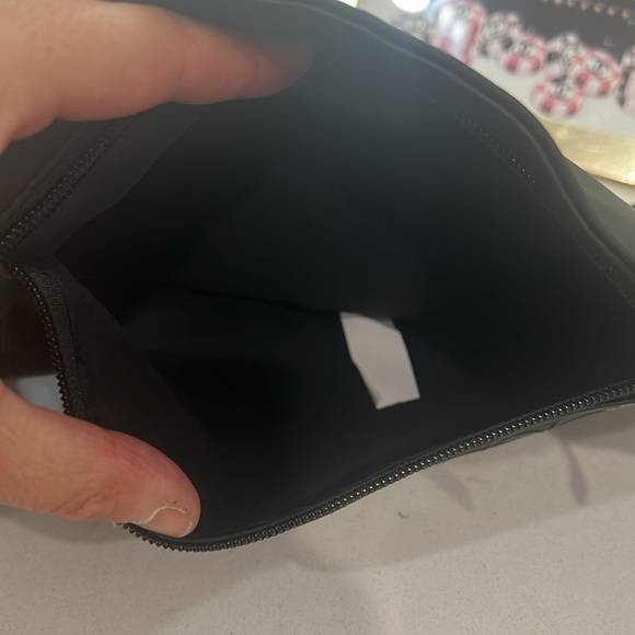 Bloomingdales Martini Glass Logo Flat Black Fanny Pack Bum Sack Waitress Pouch - Picture 6 of 7